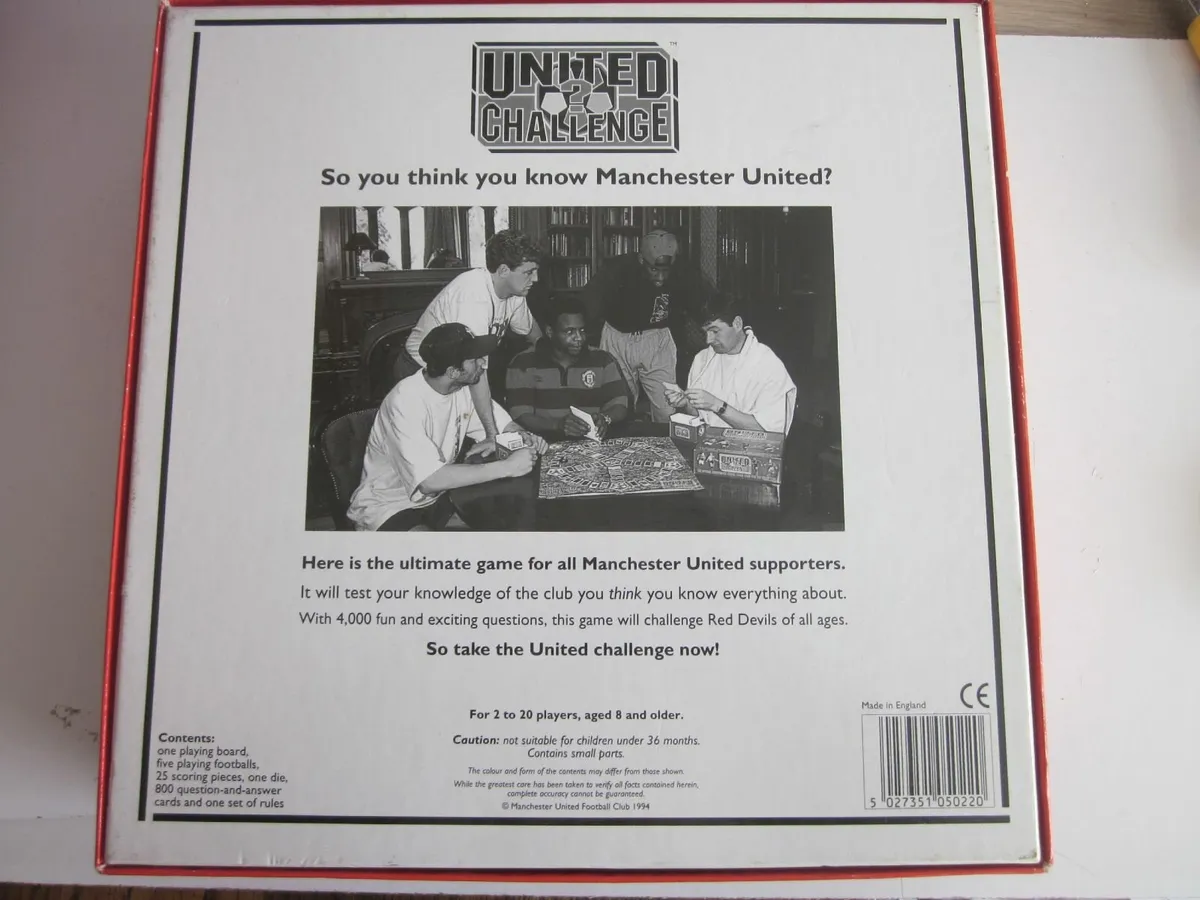 Manchester United 1994 Official Trivia Board Game - Image 3