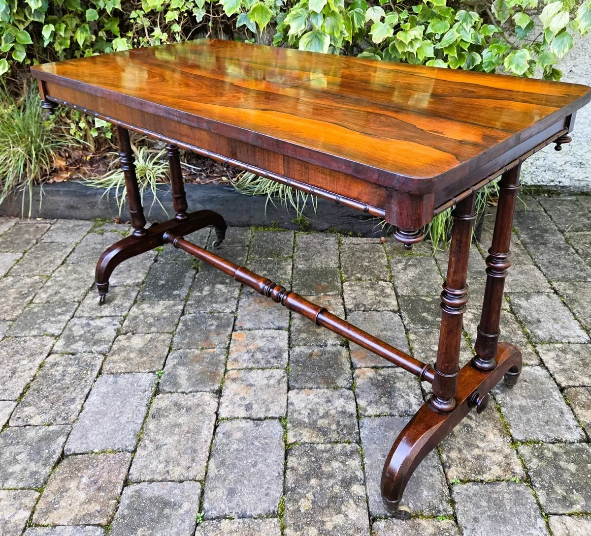Georgian Rosewood Library Table- Circa 1820 - Image 3