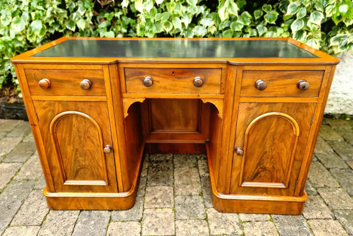 Victorian Mahogany Cabinet Desk- Circa 1870 - Image 2