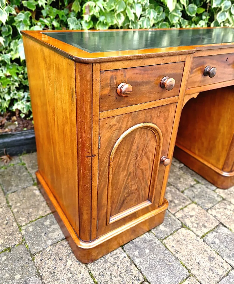 Victorian Mahogany Cabinet Desk- Circa 1870 - Image 3