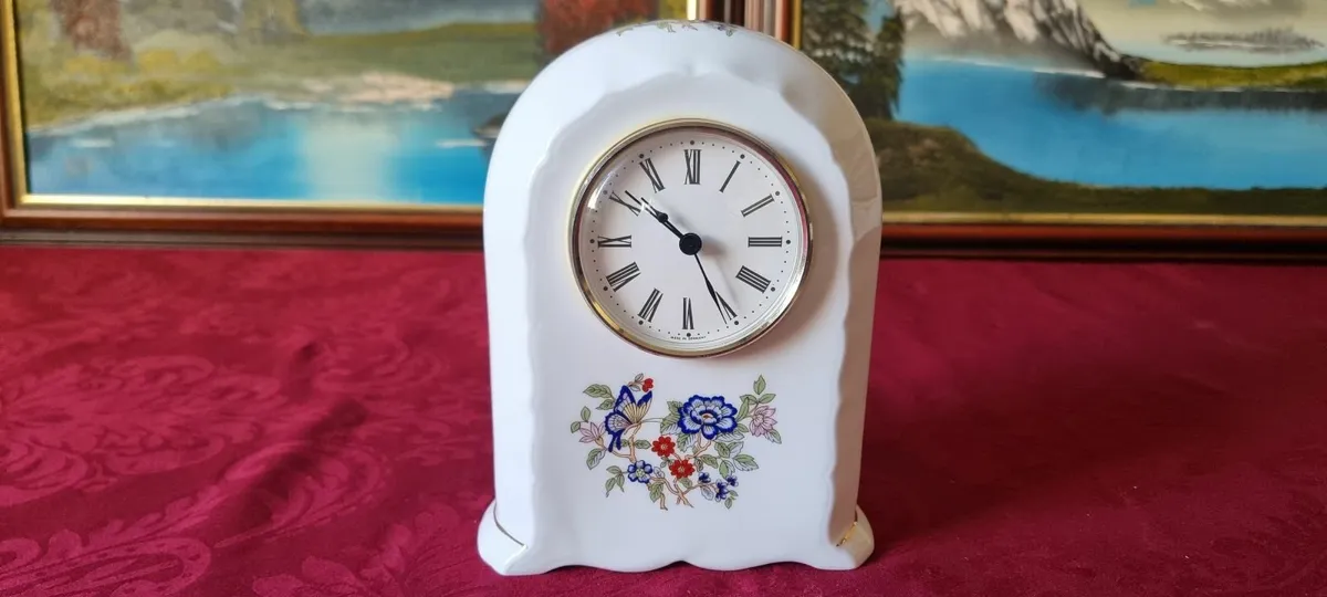New InBox Royal Tara Harmony Irish BoneChina Clock - Image 2