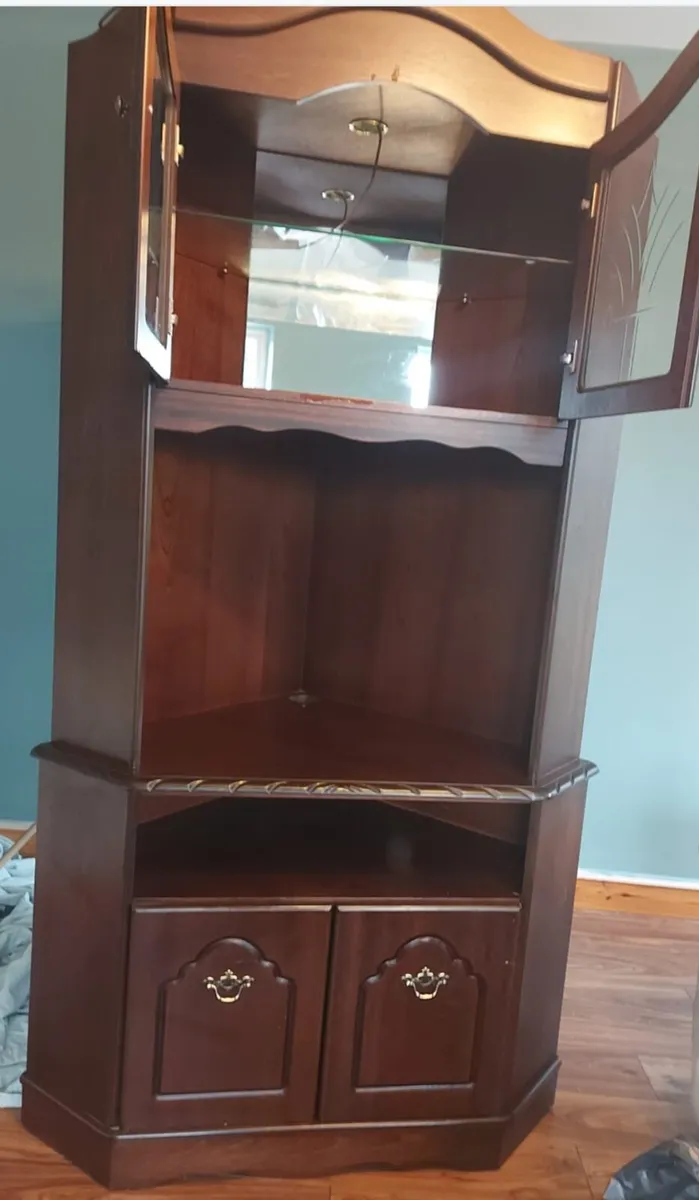Mahogany corner unit - Image 2