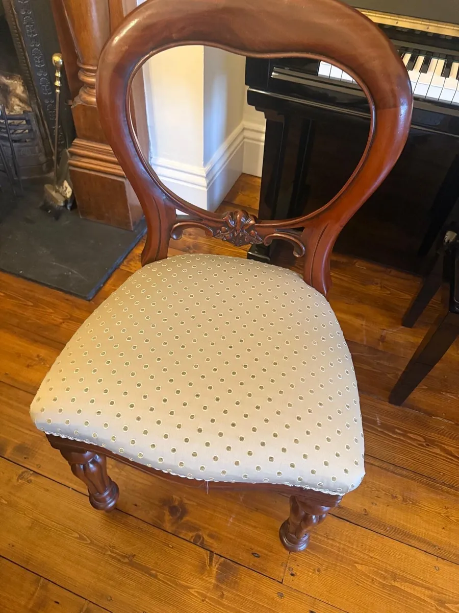 Mahogany 12 Seater Extending Dining Table & Chairs - Image 4