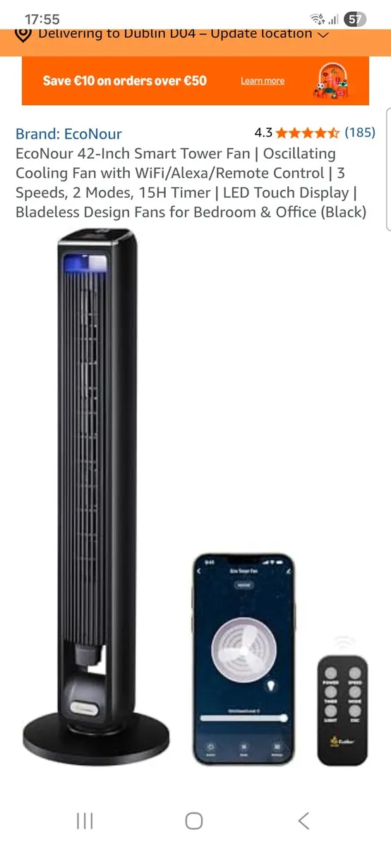 Smart Tower fan - Image 1