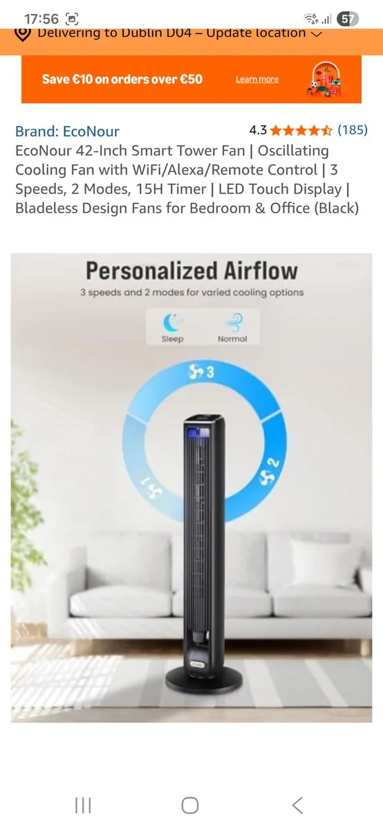 Smart Tower fan - Image 2