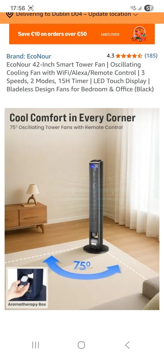 Smart Tower fan - Image 3
