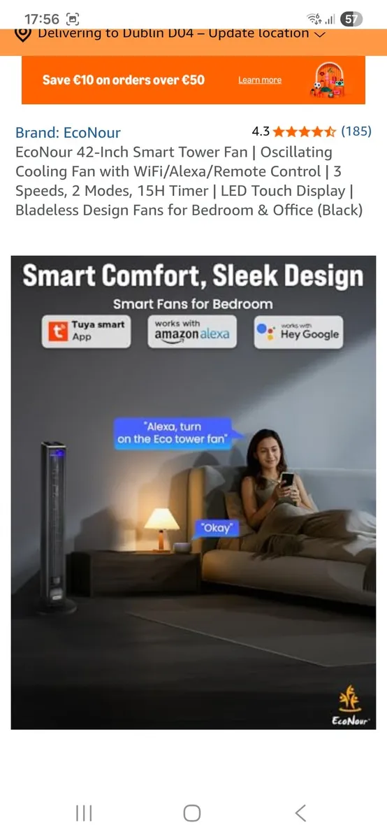 Smart Tower fan - Image 4