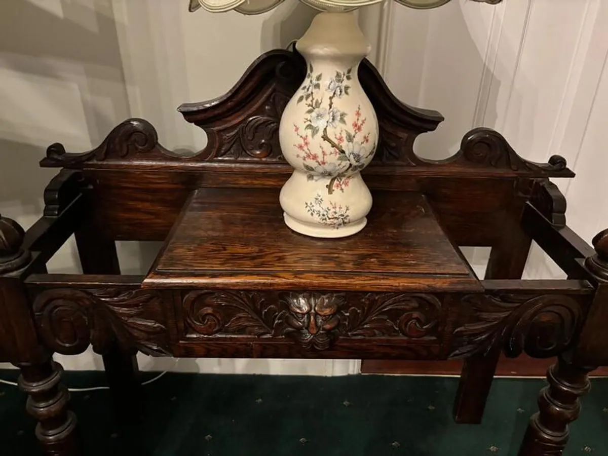 Carved Antique Style hall table - Image 2