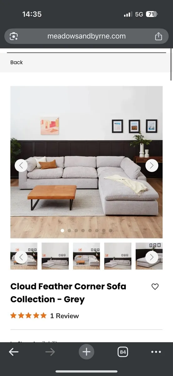 Large Meadows and Byrne couch - Image 2