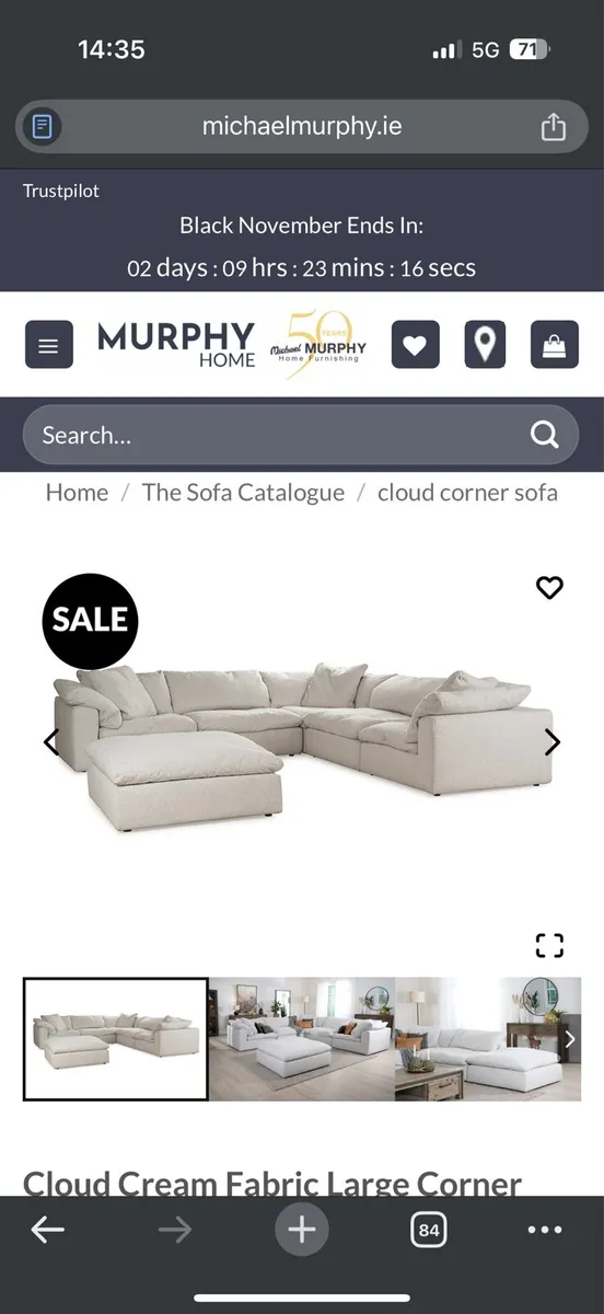 Large Meadows and Byrne couch - Image 3