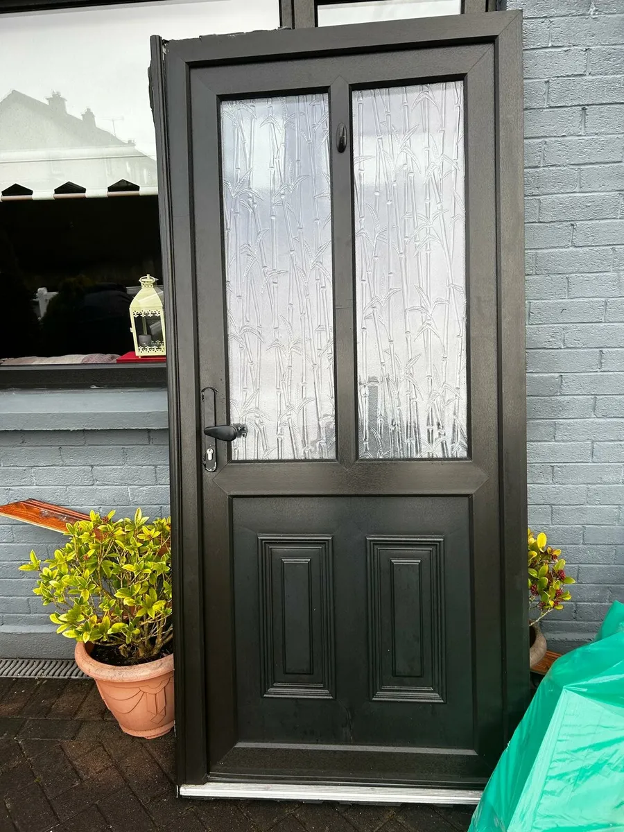 Black pvc door