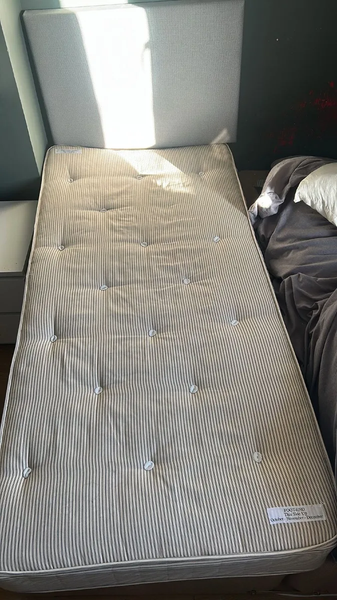 2 divan single beds with on single mattress Free - Image 2