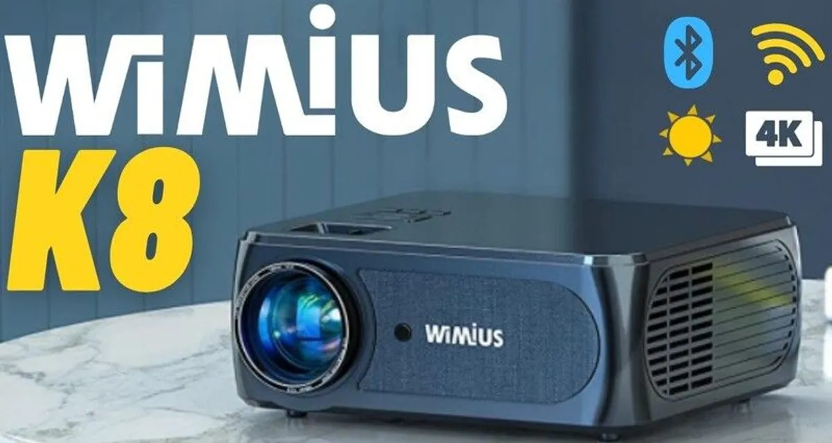 WiMiUS K8 5G WiFi Projector - Image 1