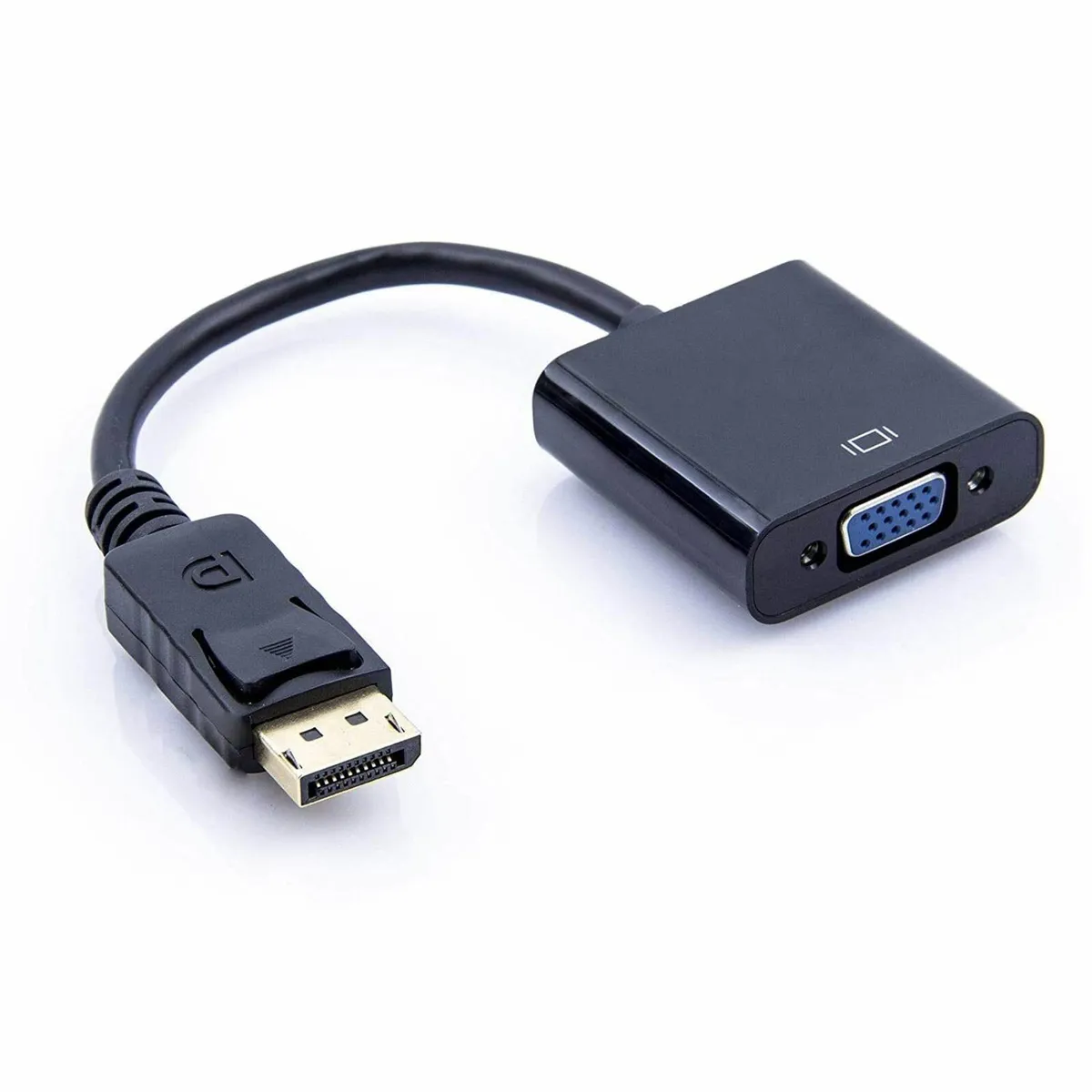 DP to VGA Adapter, Gold-Plated DisplayPort to VGA
