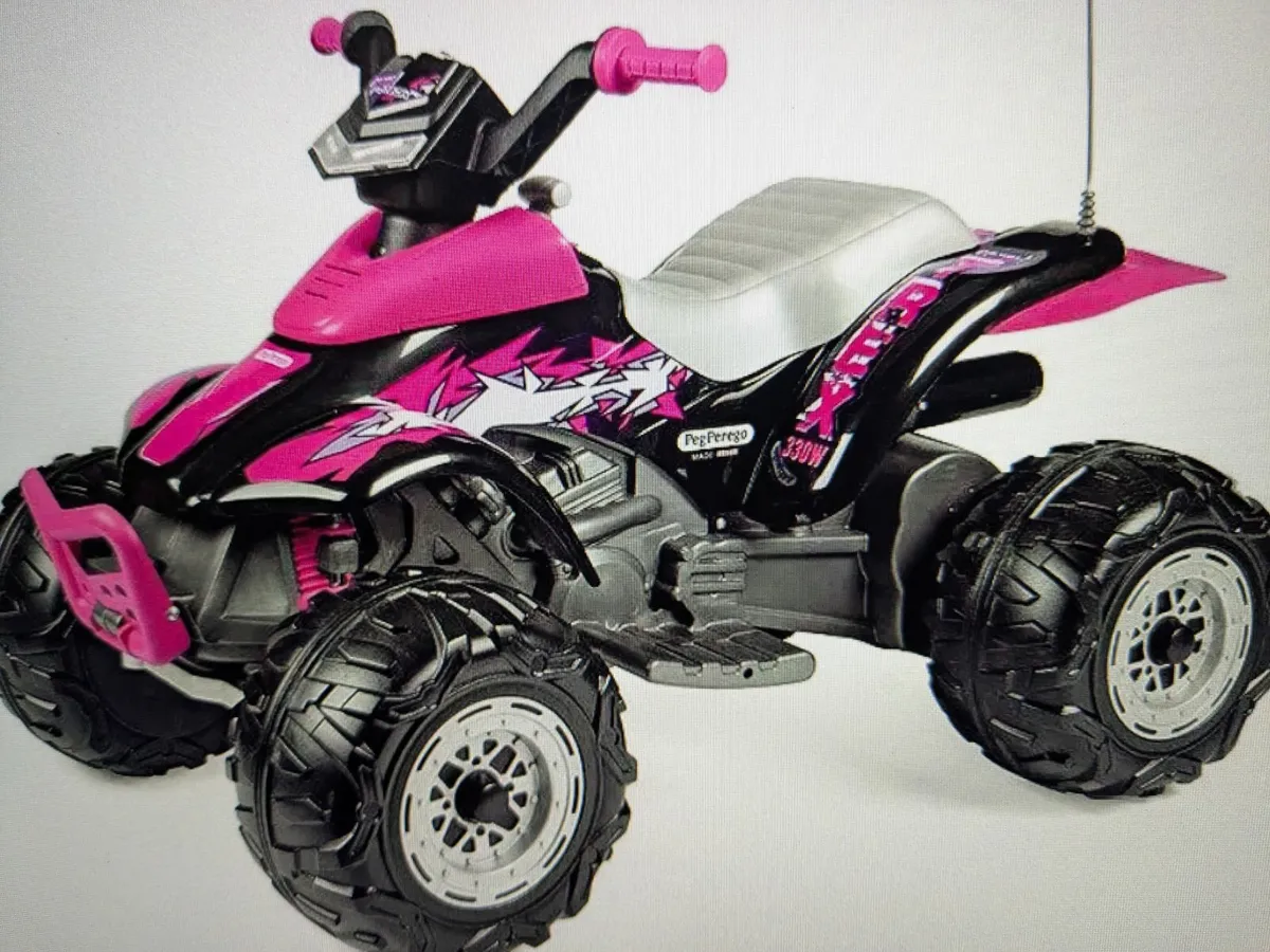 Peg Perego Corral T-Rex Pink+2x12V batteries - Image 1