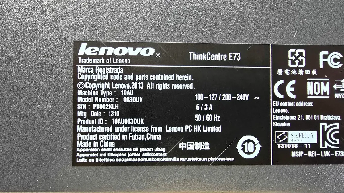 Lenovo Pc Workstation INTEL i5 8GB RAM 250GB SSD - Image 3