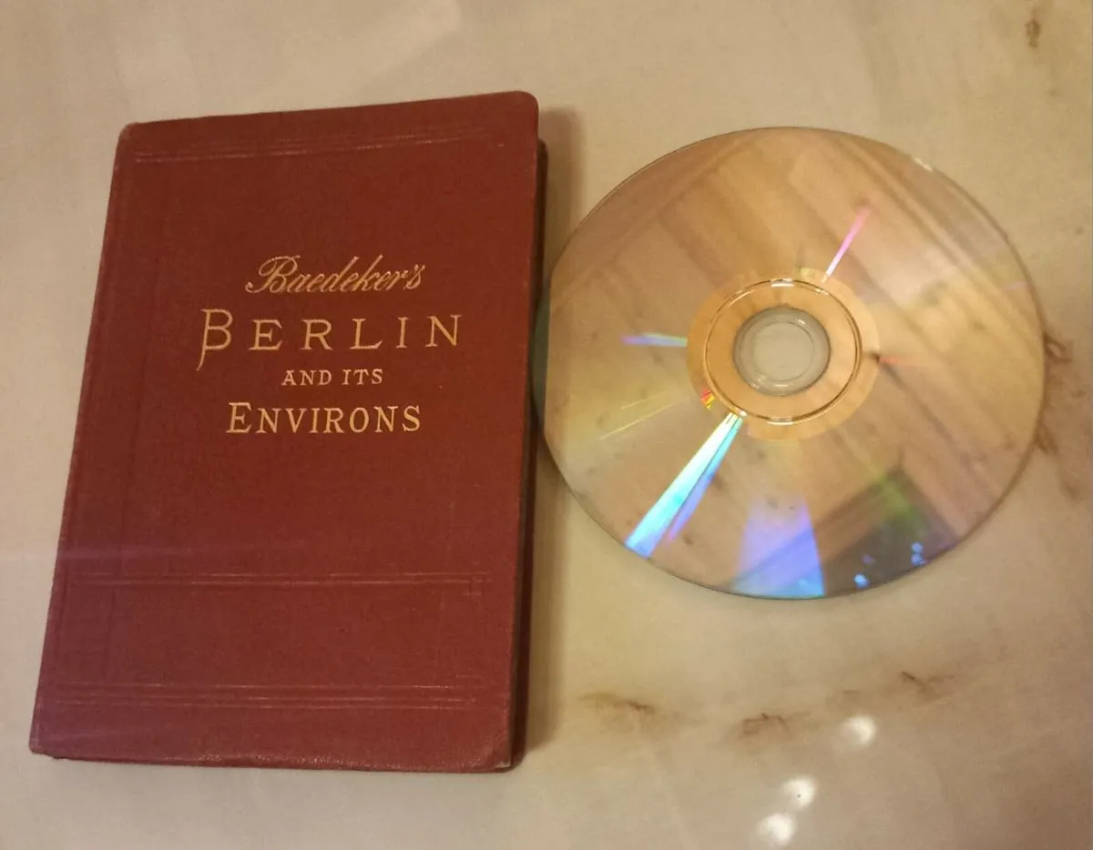 1905 antique Baedeker's Berlin travel bk, freepost - Image 1