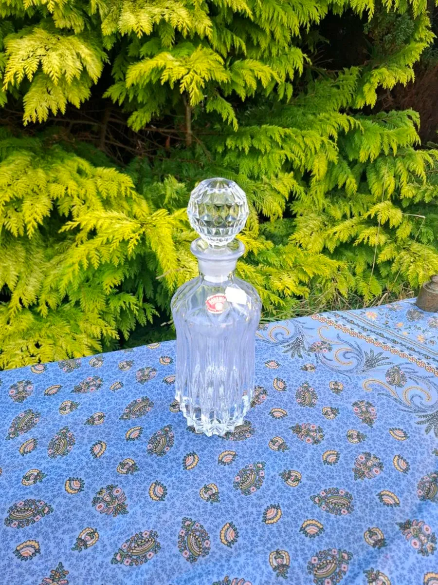 Bohemian crystal bottle