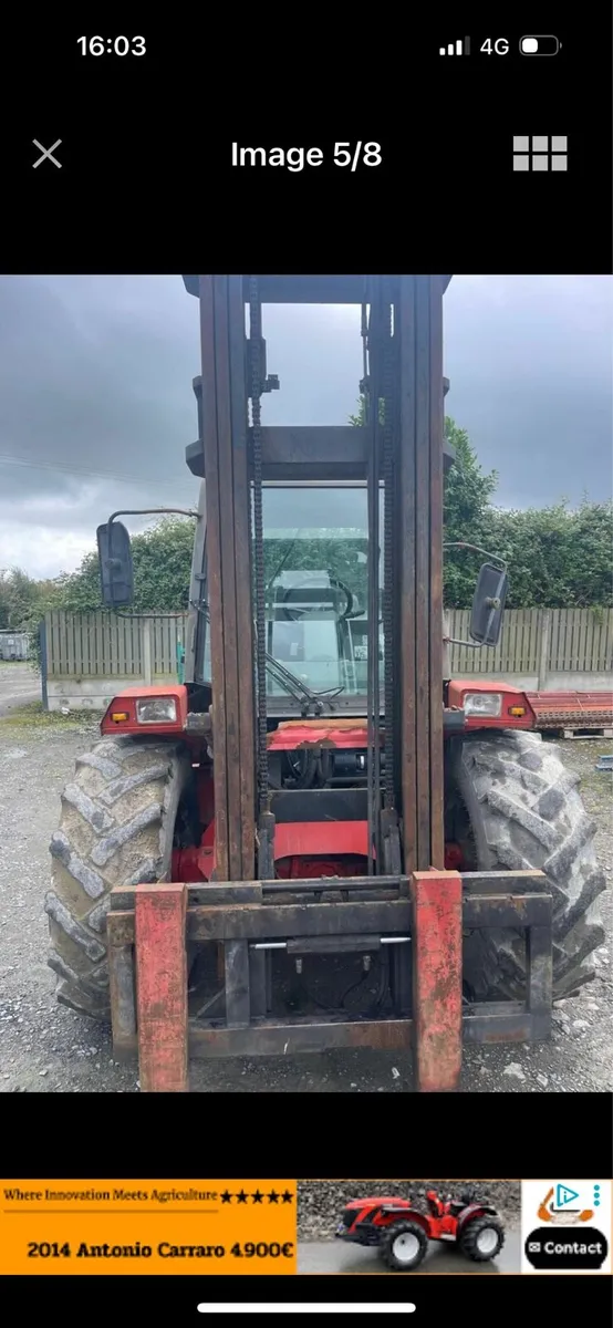 Manitou fork lift - Image 4