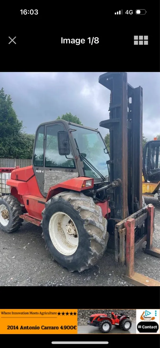 Manitou fork lift - Image 1