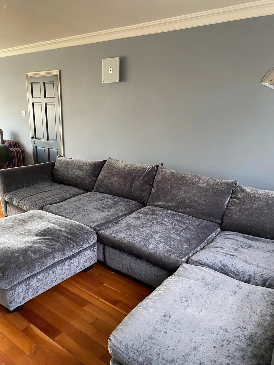 Corner Sofa & Footstool - Image 2