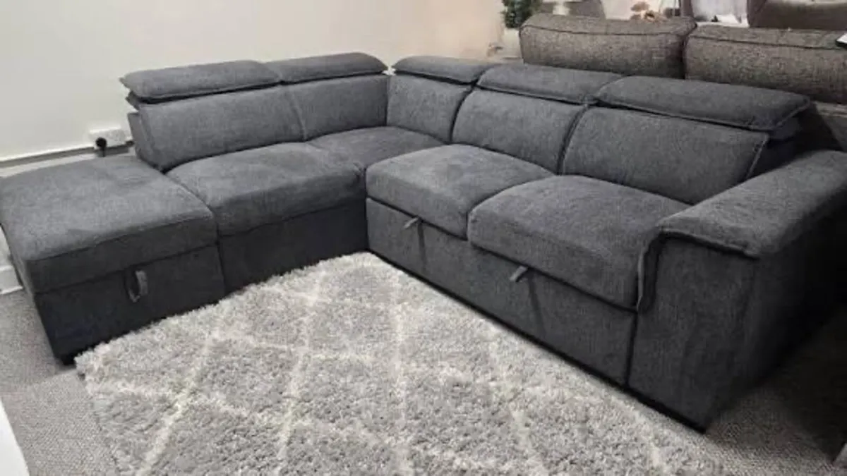 Brand new Prague corner sofa beds reduced