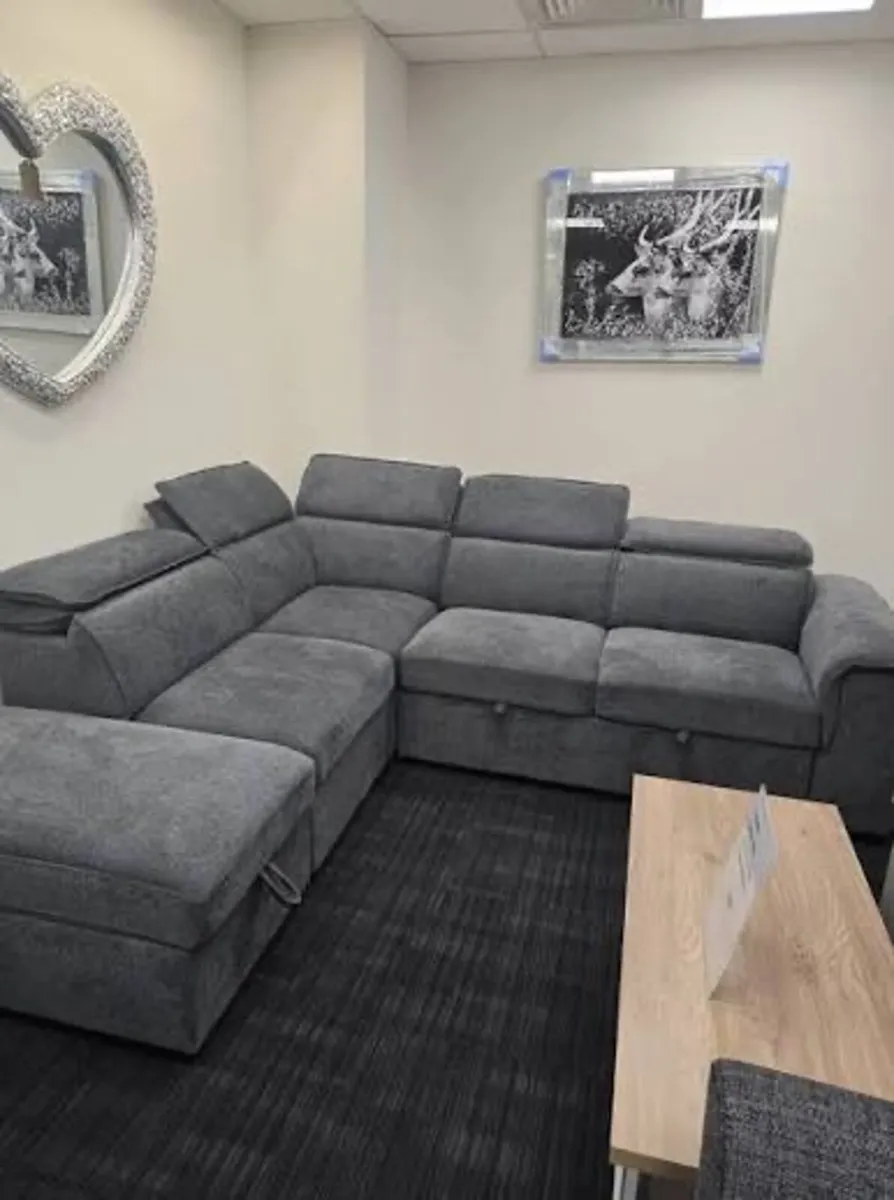 Brand new Prague corner sofa beds reduced