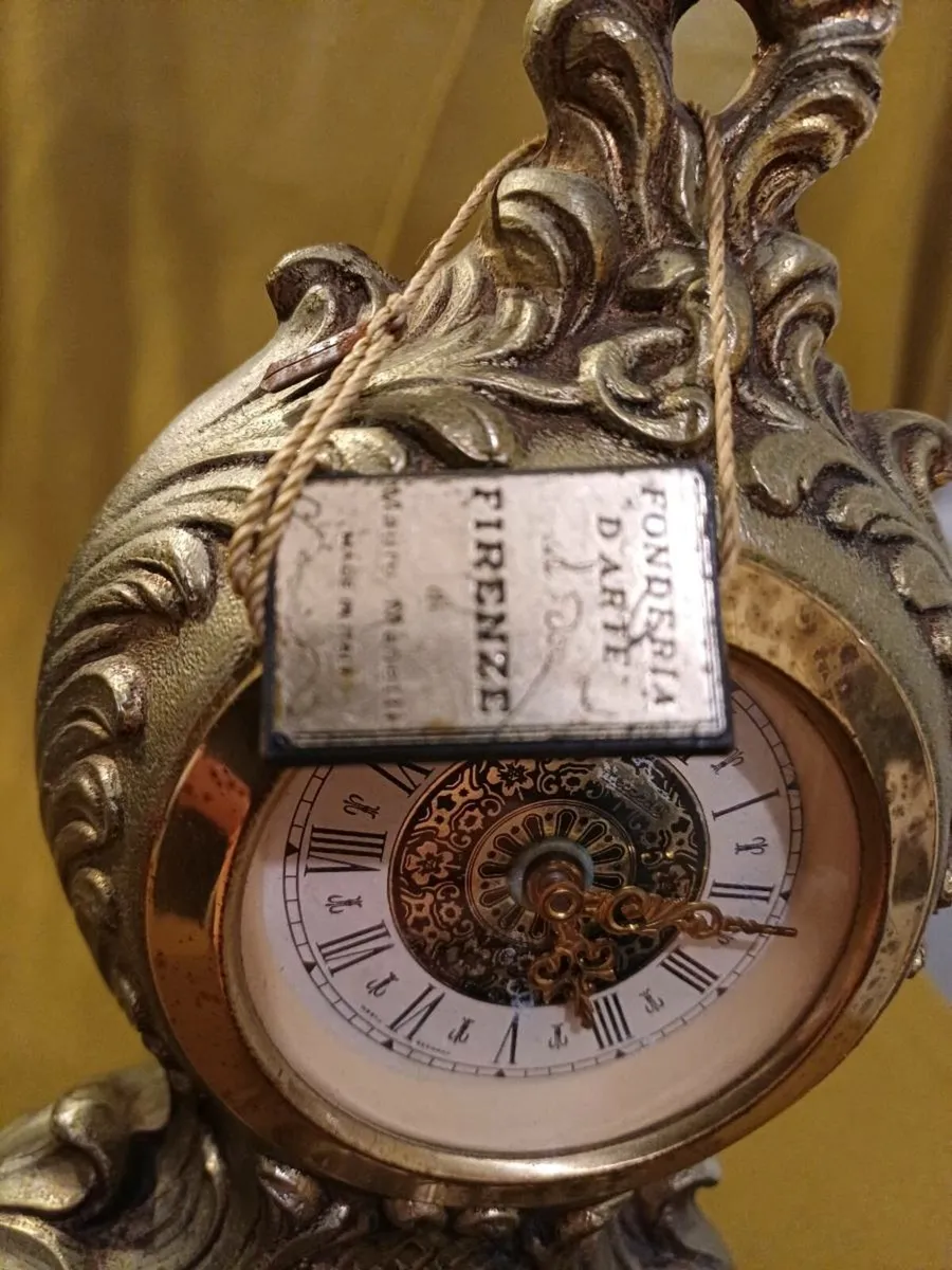 Wind up mantell clock - Image 3