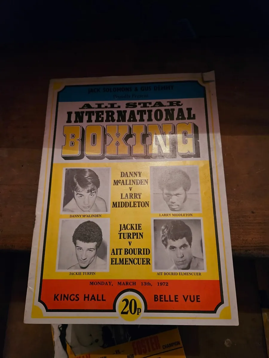 Vintage Boxing Programme