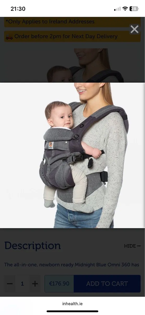Ergo baby sling - Image 1
