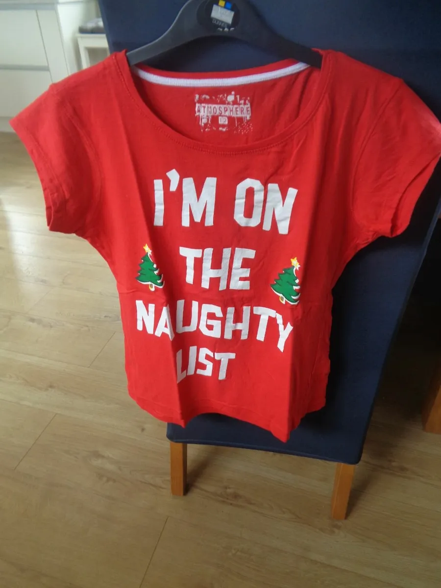 Ladies Christmas T - Shirt for Sale - Image 1