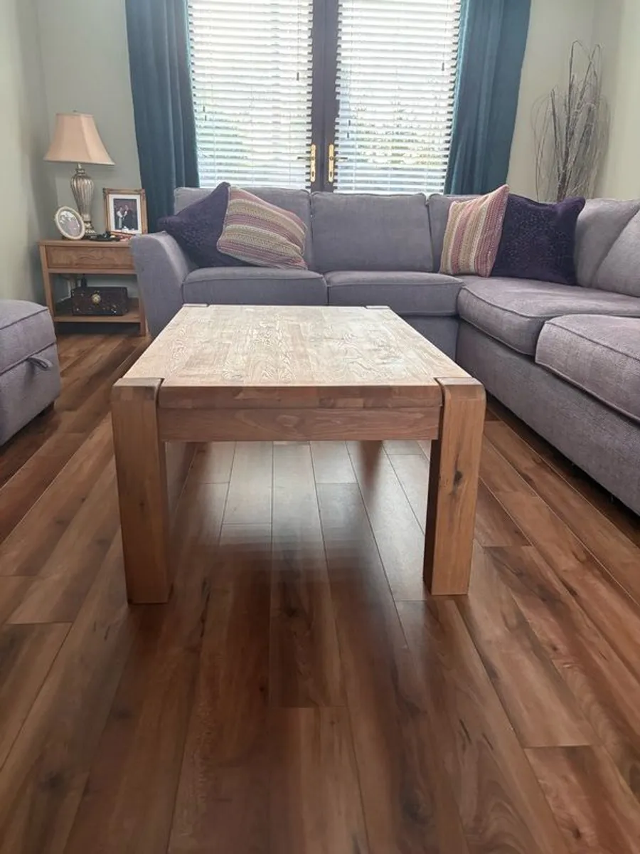 Solid Oak Coffee Table - Image 3