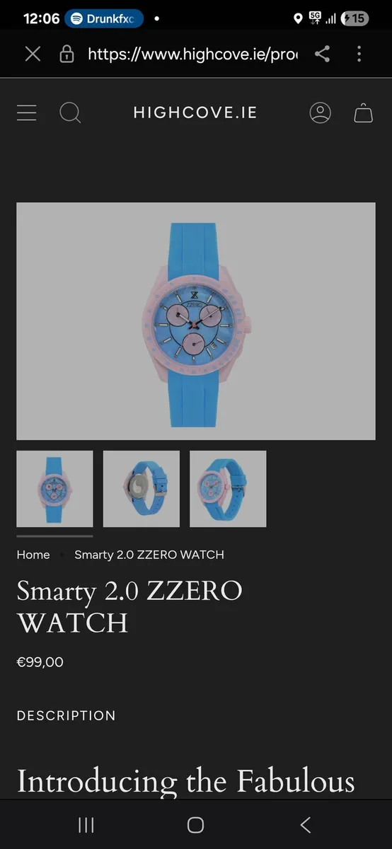 Moon Collection Smarty 2.0 Zzero Watch - Image 4