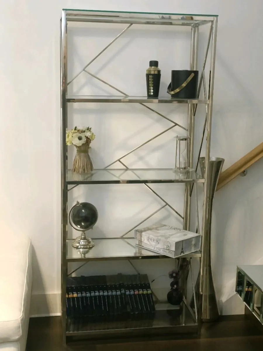 Glass Bookshelf - Image 1