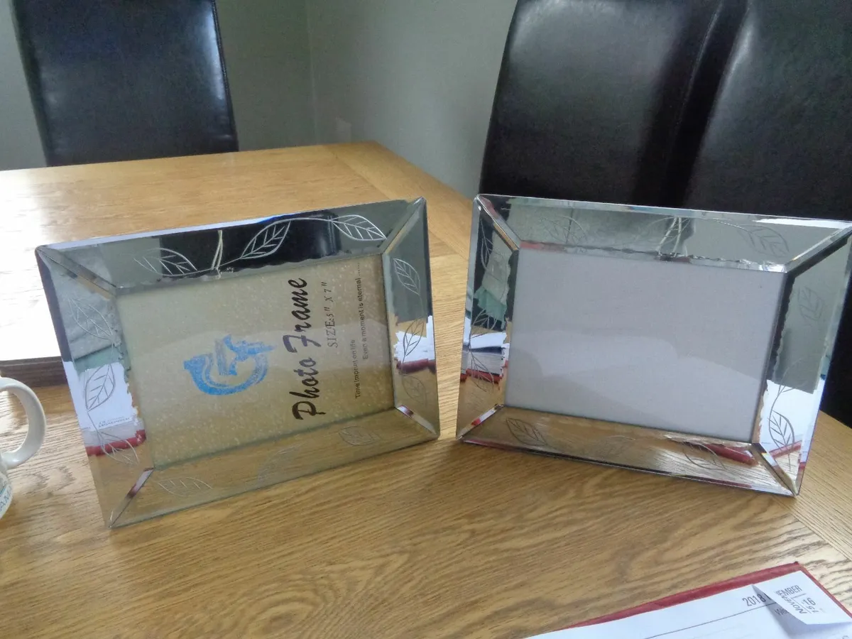 Glass Photo Frames x 2 for Sale - Image 3