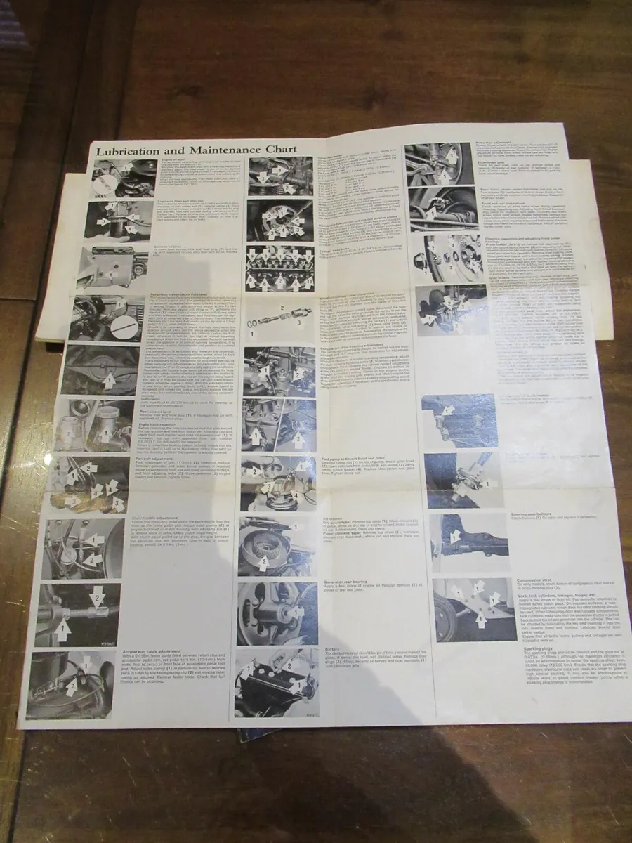 antique vintage FORD CAR SERVICE BOOK 1969  garage - Image 3