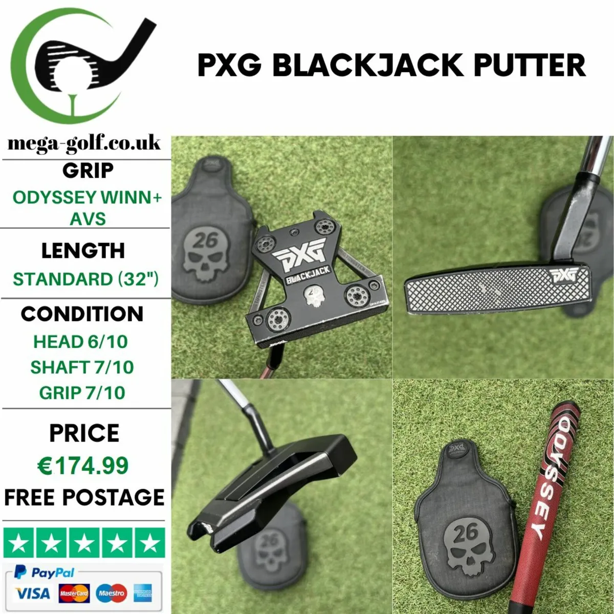 Pxg Blackjack Putter / 32″ - Image 1