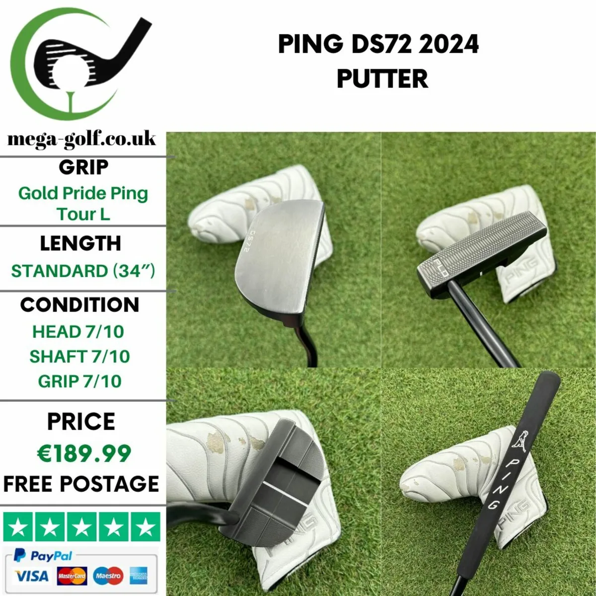 Ping DS72 2024 Putter / 34″ - Image 1