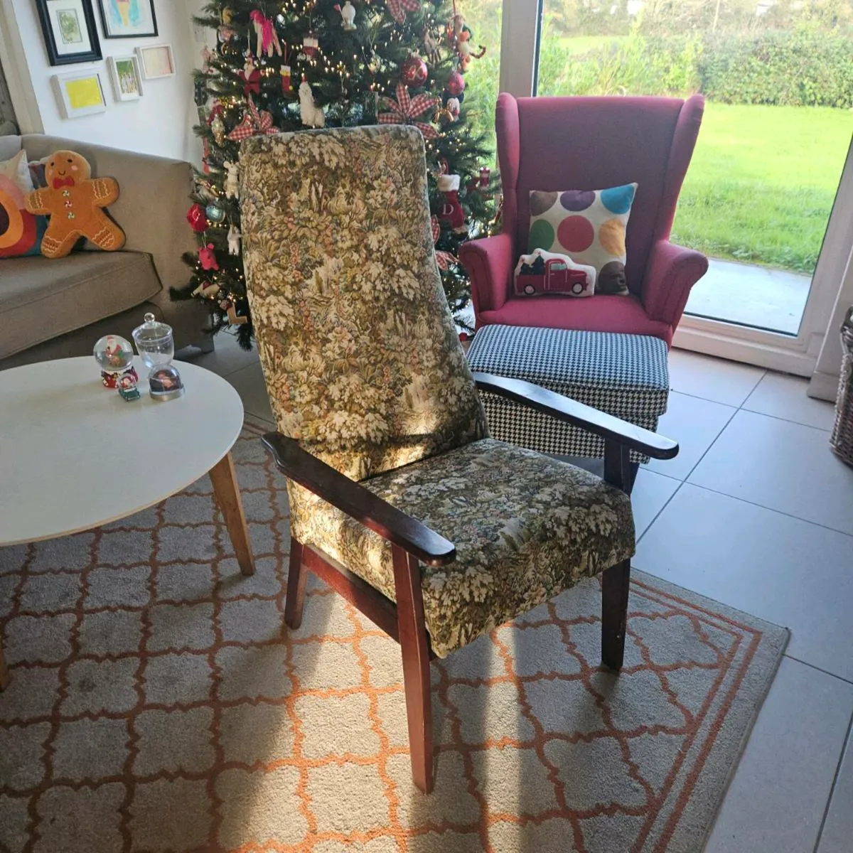 Vintage fireside chair - Image 1