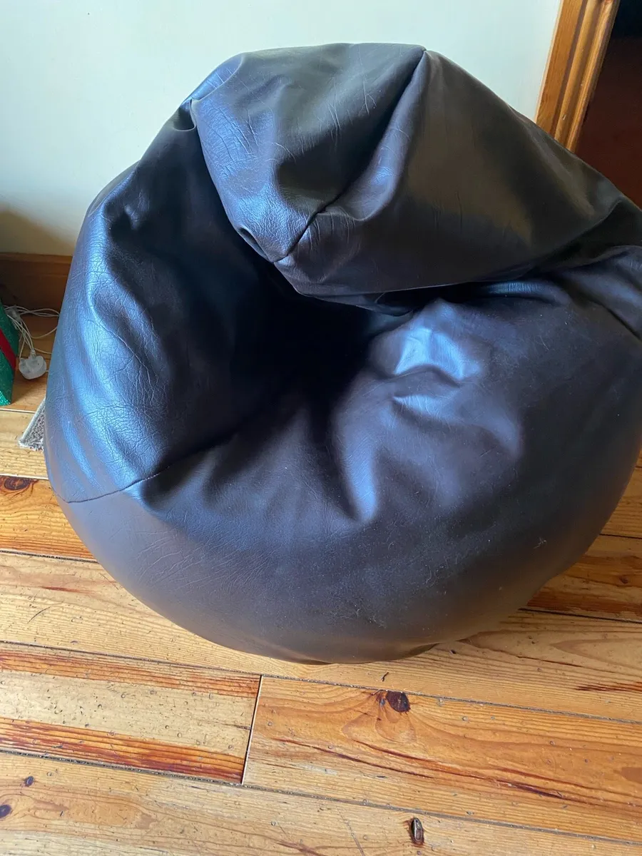 Leather bean bag