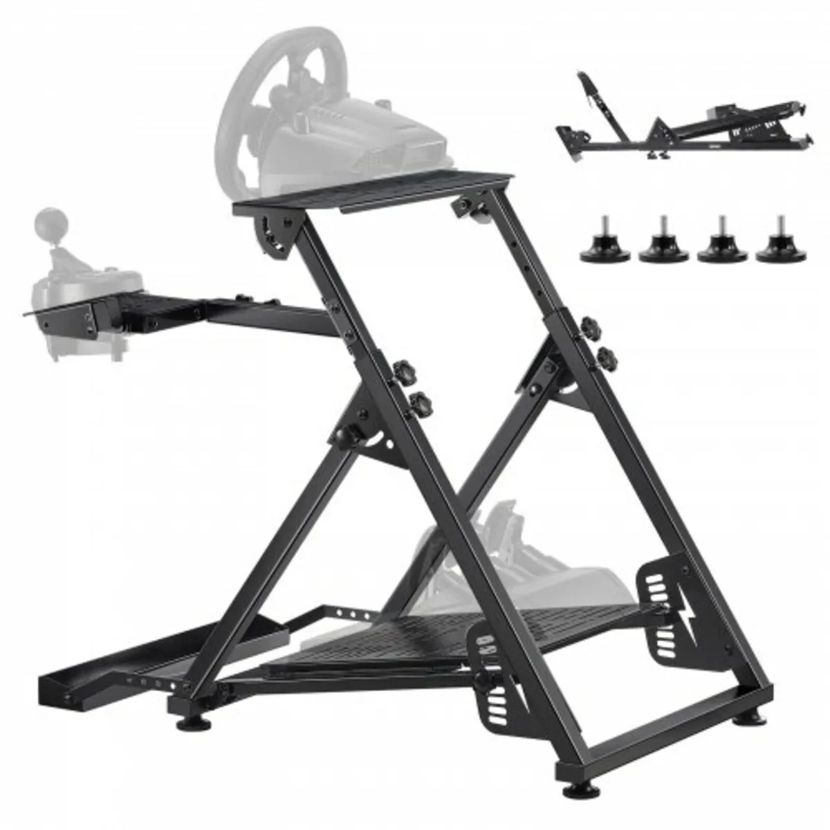 Racing Wheel Stand, Adjustable & Foldable Simulato - Image 1