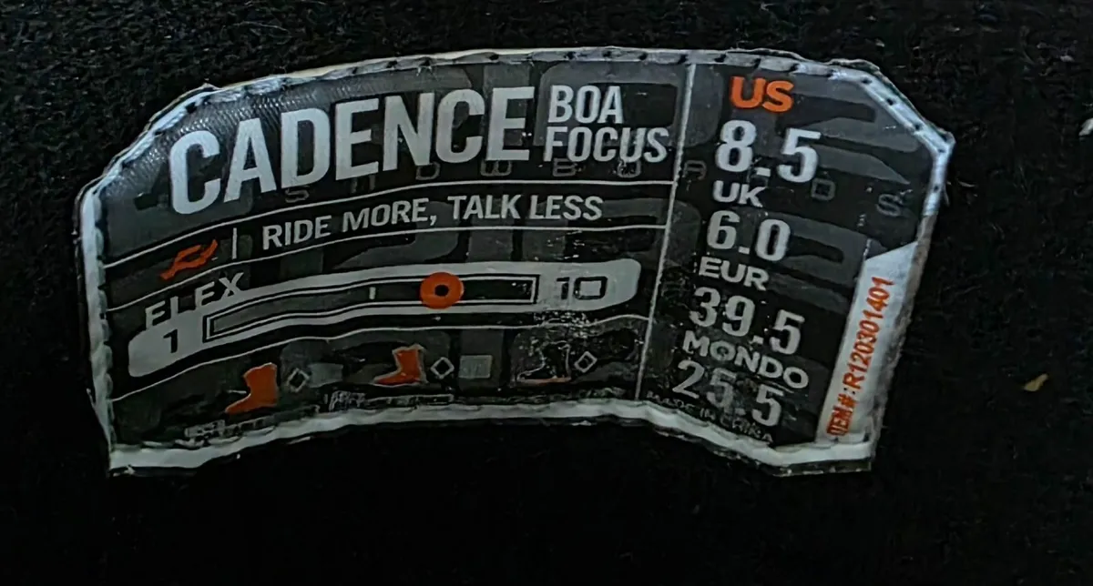 Womens Ride Cadence snowboard boots UK6 - Image 2