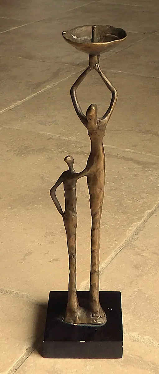 Giacometti Style Candleholder Figurine - Image 2