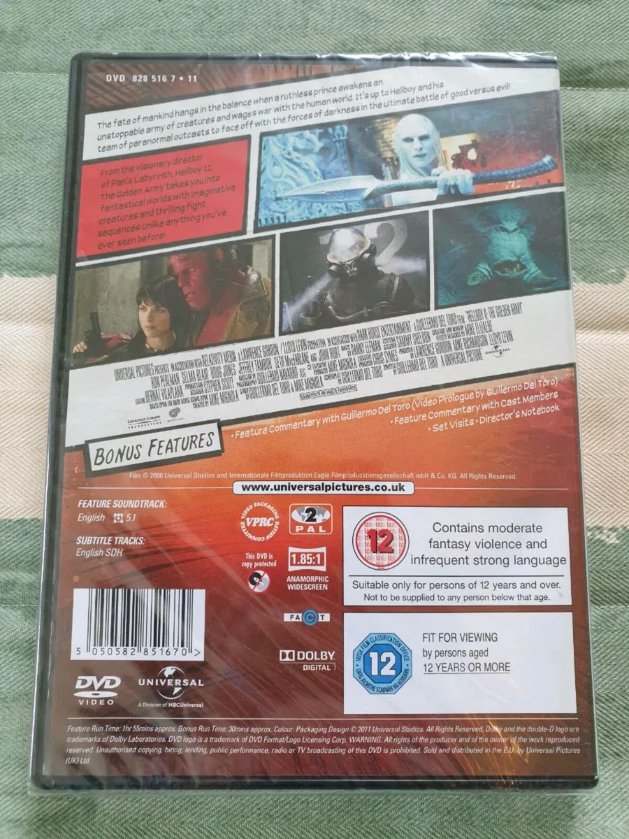 Hellboy II The Golden Army DVD Guillermo del Toro - Image 2