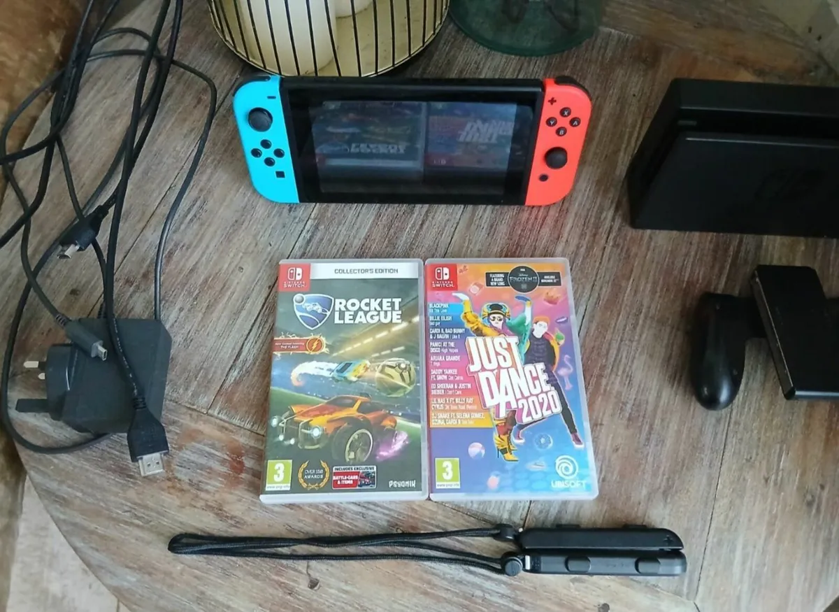 Nintendo Switch Blue/Red Console + 2 Free Games - Image 1