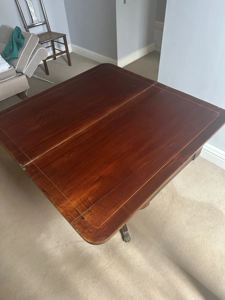 Antique folding Tea Table - Image 3