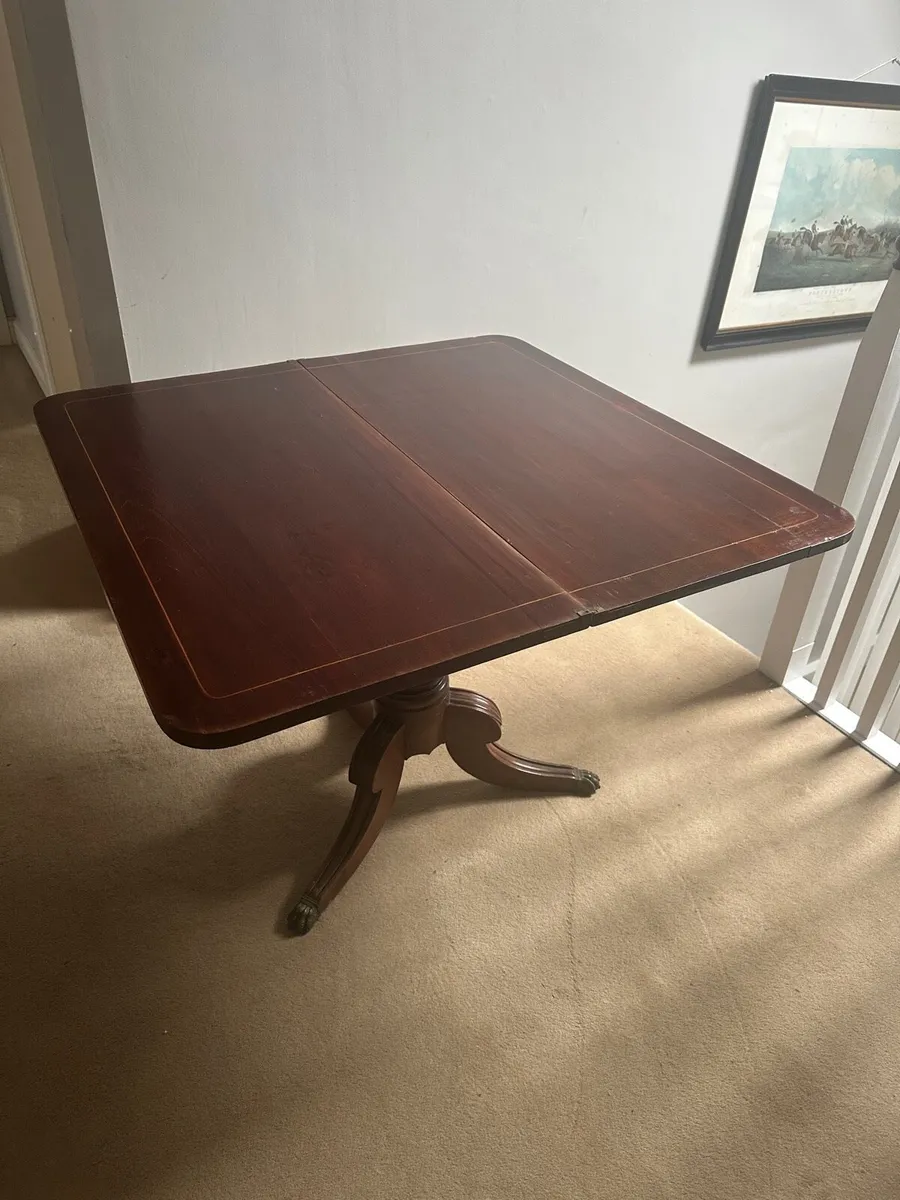 Antique folding Tea Table - Image 4