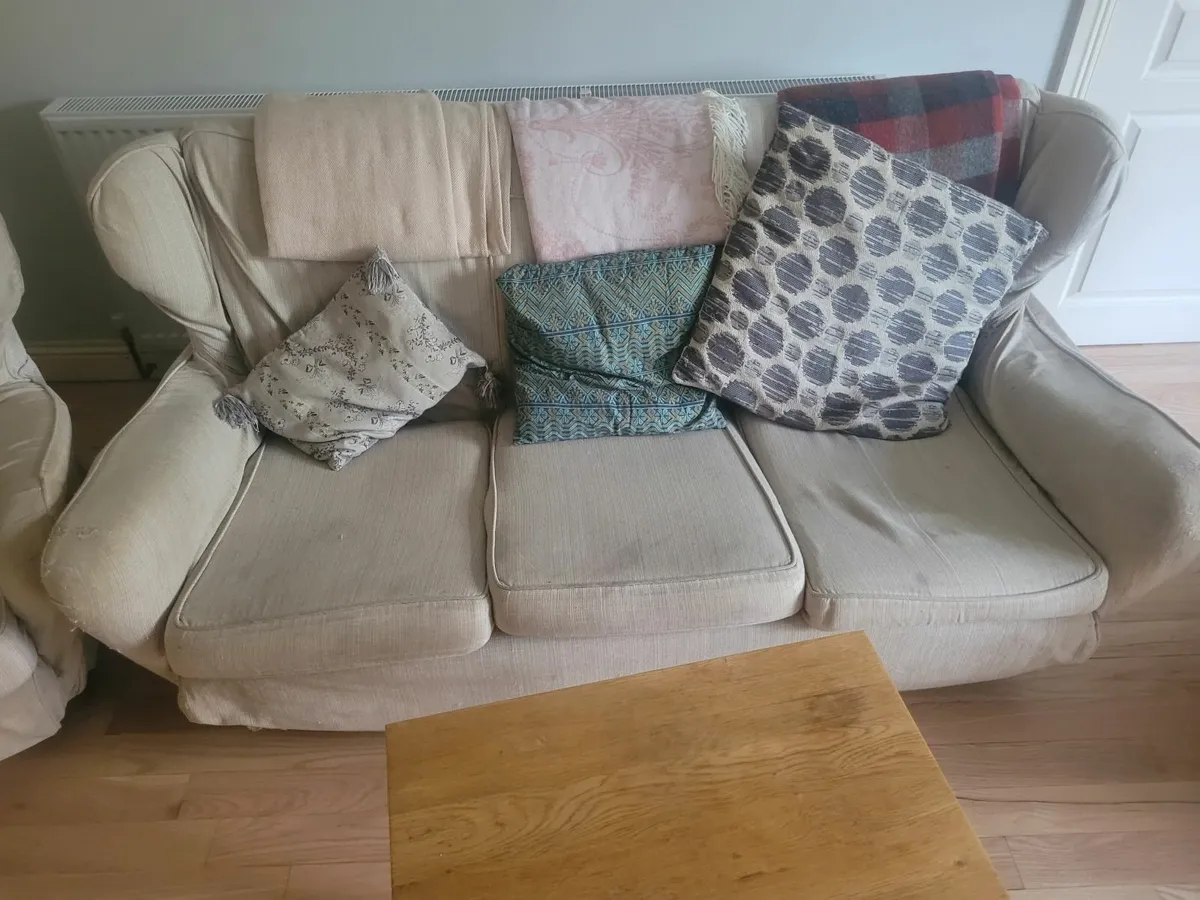 3 pace vintage sofa suite - Image 1