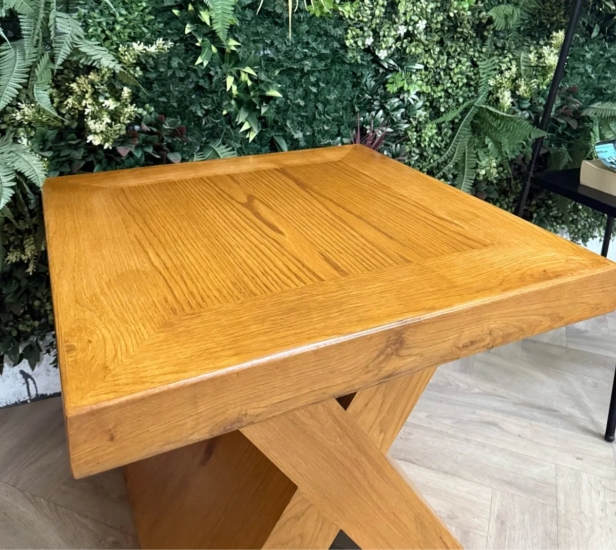 Oak X-range side table - Image 4