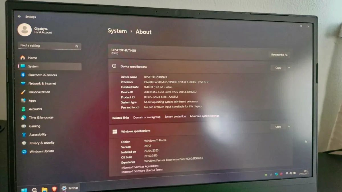 Gigabyte K5 gaming laptop | RTX 3060 - Image 4